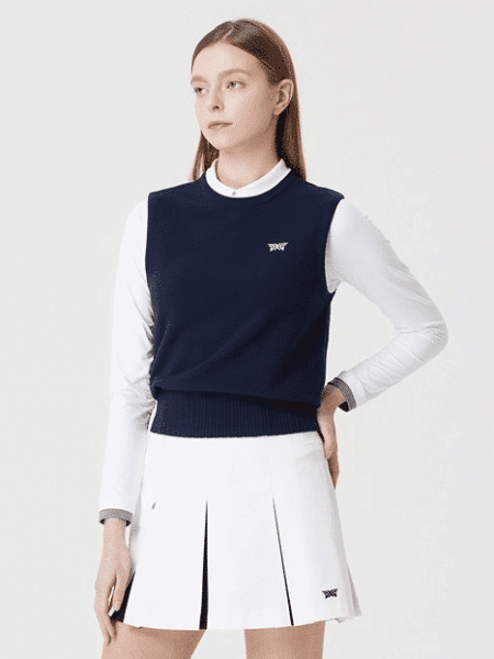 [PXG] 여성 라운드넥 스웨터 베스트 (2 COLORS)