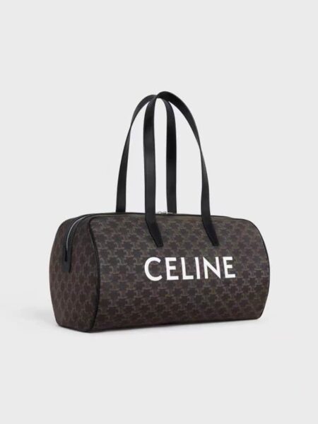 [셀린느] 더플백- CELINE 프린트 트리옹프 캔버스 블랙 113852BZK