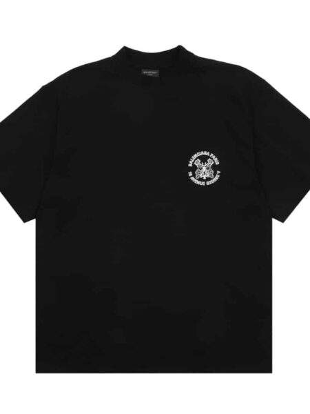 [발렌시아가] 면 로고 티셔츠 (2 COLORS)