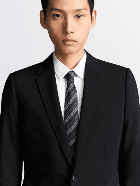 [디올] 스트라이프 까나쥬 타이 51C1047B1001