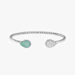 SILVER / CYAN
