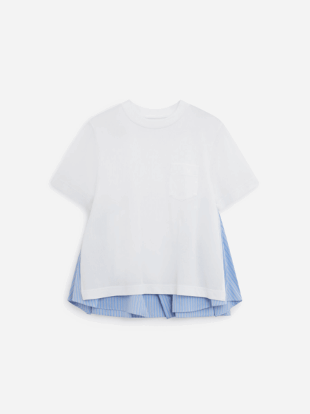 [사카이] 레이어드 디테일 코튼 티셔츠 (2 COLORS)