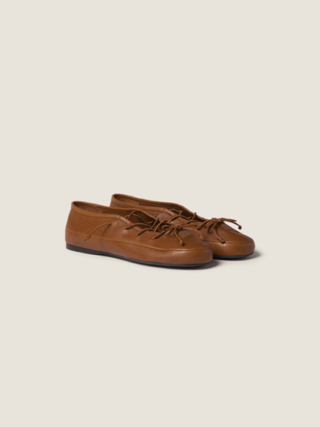 [미우미우] 나파 레더 발레리나 슈즈 5F636E (4 COLORS)