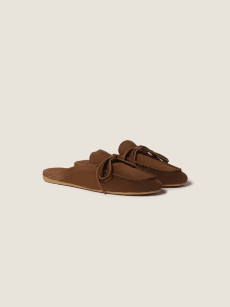 [미우미우] 스웨이드 덱 뮬 5R604E (3 COLORS)