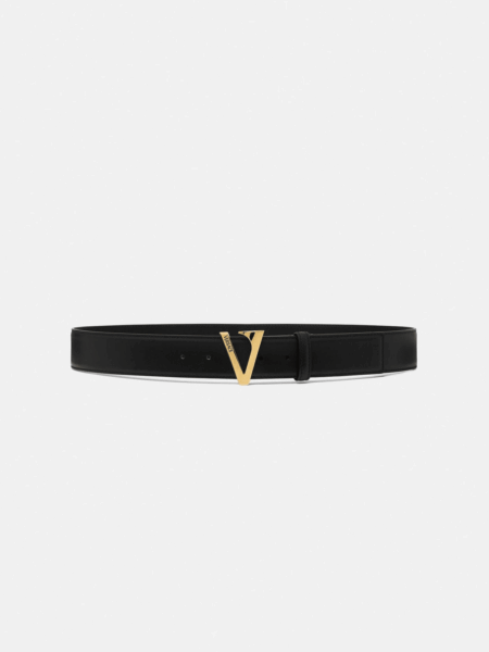 [베르사체] V 버클 레더 벨트 40mm (2 COLORS)
