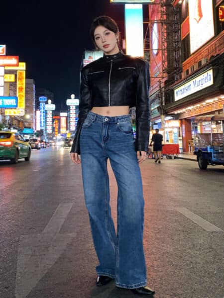 [메종 마르지엘라] 하이웨이스트 스트레이트 진