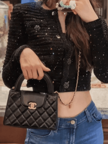 [샤넬] 켈리백 스몰 블랙 금장 AS4416
