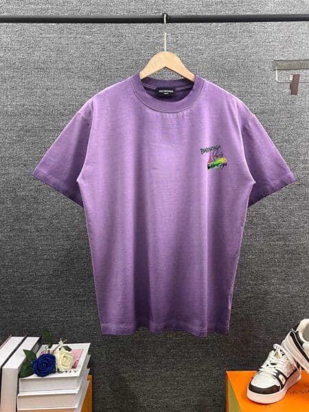 [발렌시아가] 파리스 로고 워싱 반팔 티셔츠 (4 COLORS)