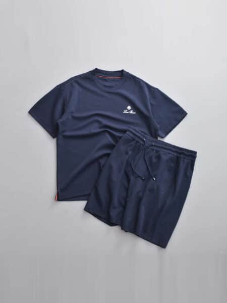 [로로피아나] 캐주얼 애슬레틱 크루넥 티셔츠 앤 버뮤다 쇼츠 세트 (3 COLORS)