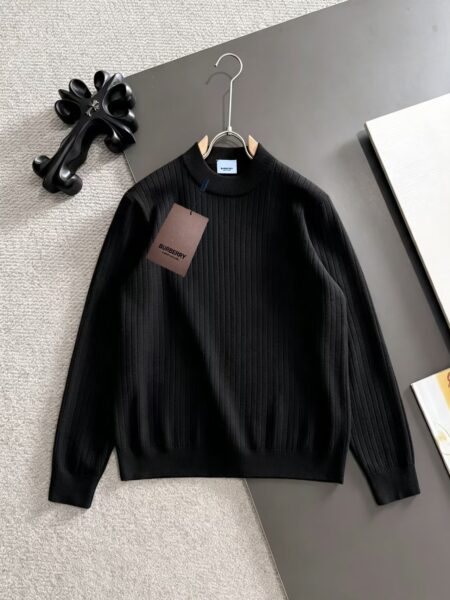 [버버리] 2026 F/W 베이직 골지 라운드넥 니트 스웨터 (4 COLORS)