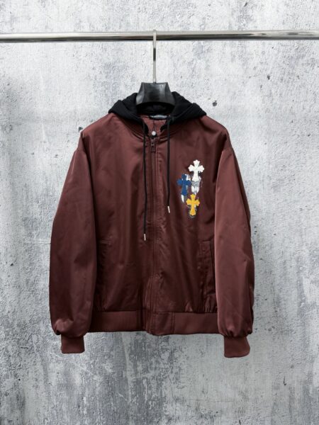 [크롬하츠] 크로스 패치 후드 바람막이 자켓 (3 COLORS)
