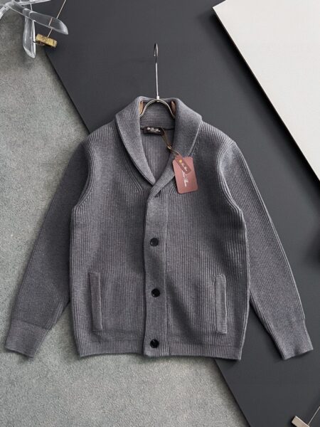 [로로피아나] 프리미엄 100% 울 숄칼라 가디건 (4 COLORS)