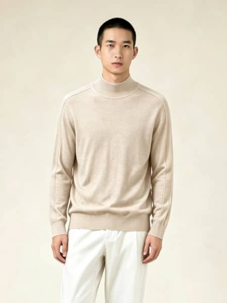 [제냐] 모크넥 긴팔 스웨터 (3 COLORS)