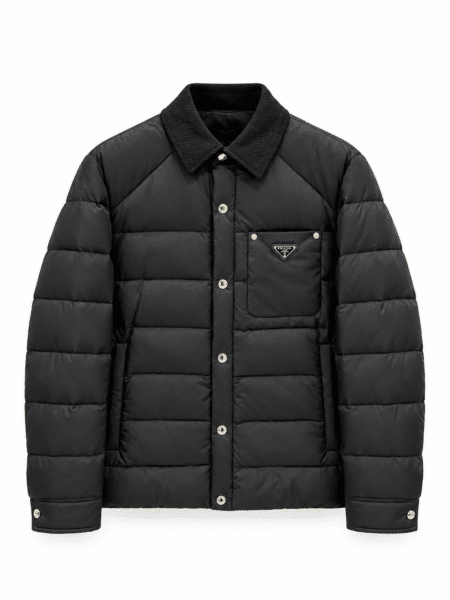 [프라다] 코듀로이 카라 셔츠형 다운 자켓 (2 COLORS)
