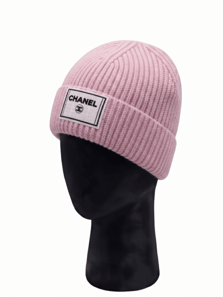 [샤넬] 로고 패치 울 니트 비니 모자 (3 COLORS)